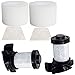 Produktbild OxoxO Replace Shark Filters 2pc HEPA and 2pcs Foam & Felt Filters Compatible with IONFlex DuoClean IF180 IF251 IF200 IF201 IF202 IF205 IF100 IF150 IF160 IF170 Compatible with Part #XPREMF100