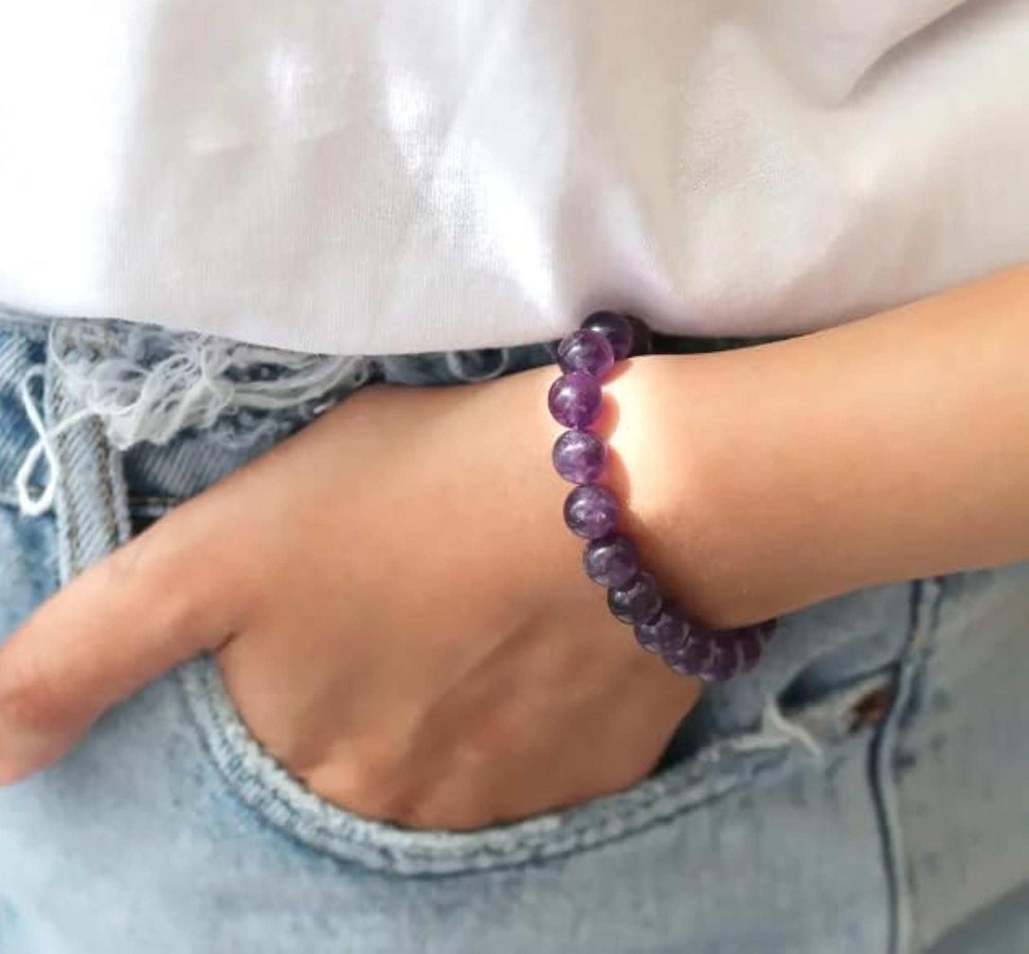Real Amethyst Stone Bracelet, Original Certified AAA+ Rated
