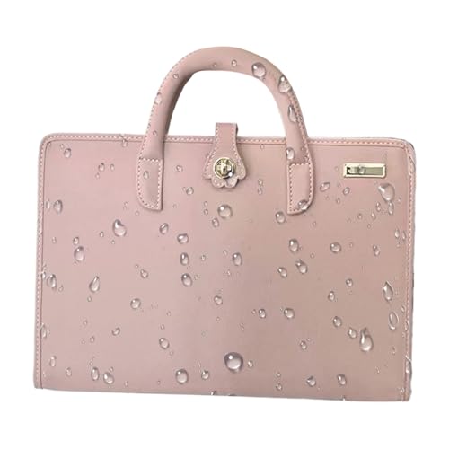 Bolso portátil rosa impermeable funda notebook de 13 pulgadas con asa resistente golpes