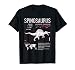 Spinosaurus Dinosaur Facts T Shirt Mens Womens Kids Science