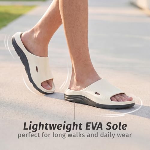 Image of YOHO Twin Sliders for Men | Comfortable, Waterproof, Lightweight & Anti Skid Slides for Everyday Use | Monsoon Footwear for Men, Boys & Gents