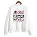 Produktbild AKlamater Damen Top The Powerpuff Mädchen Print Langarm Sweatshirt Pullover Hoodie weiß Gr. M, *