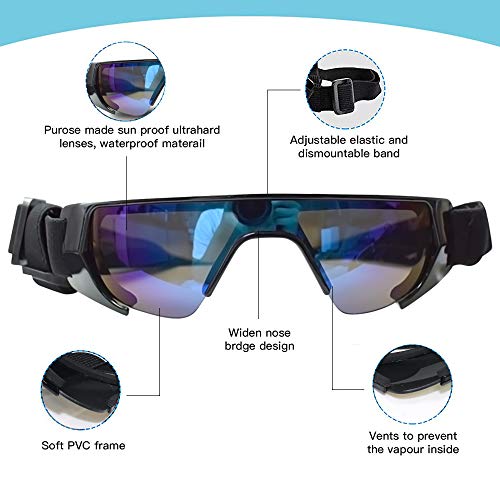 Lunettes de soleil pour chien et chat avec protection yeux chiot - 6