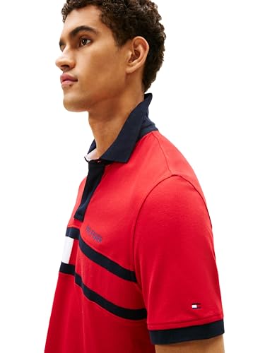 Tommy Hilfiger Men's Short Sleeve Cotton Pique Flag Polo in Regular Fit2