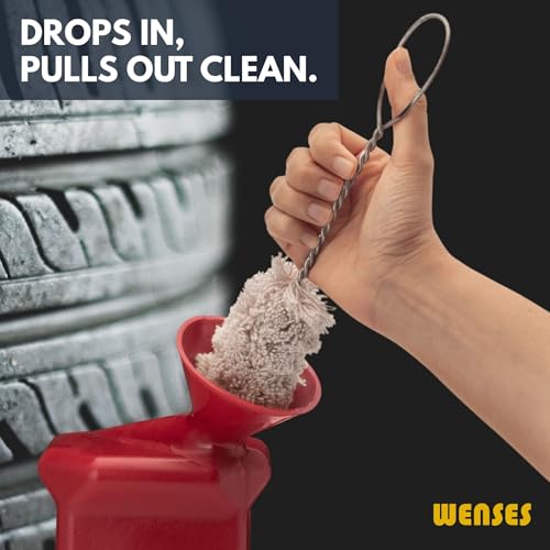 Image of Tire Lube Brush, 3-Pack Tire Mounting Swabs with Tread Depth Gauge | Shop-grade build, fits lube buckets, tread depth gauge included