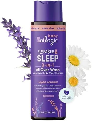 Oilogic Baby Sleep & Slumber 3 in 1 All Over Shampoo & Body Wash