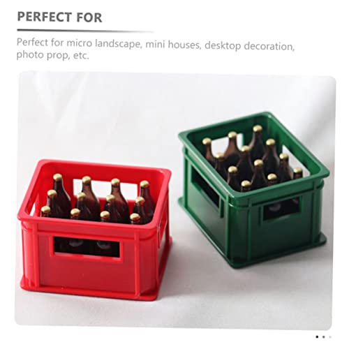 Gadpiparty Mini Caixa Imitação De Cerveja Acessórios Cosplay Acessórios De Boneca Mini Casa De Bonec