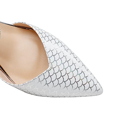 TinaCus Printed Genuine Leather Women's Pointed Toe Handmade Rhinestoes Décor Low Chunky Heels Slippers3