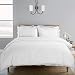 SORMAG 100% Washed Cotton Duvet Cover 3 Piece, Comforter Cover California King Size, Solid Color and Ultra Soft with Zipper Closure, Corner Ties, Simple Bedding Style, White