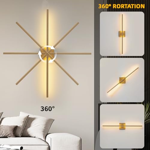 Image of 15800 mAh Battery Operated Wall Sconces with Remote Control Dimmable Battery Powered Cordless Rechargeable Wall Sconces Set of Two 3000K LED Log Burlywood Wireless Wall Light for Living Room