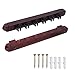 6/8/12 Pool Cue Wall Mounted Rack. Billiard Cue Sticks Wall Rack (Several Colors Available) (6 Cue - Mahogany)
