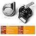 FARBIN Compact Horn 12V Car Horn Loud Low-Tone 410HZ Waterproof Universal for Any 12V Vehicles