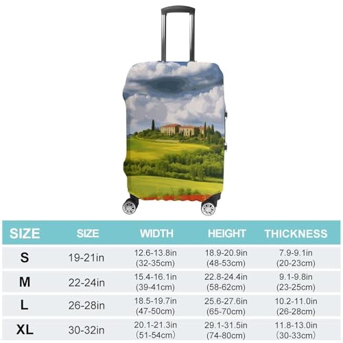 Carry on Luggage Cover Tuscany Spring Suitcase Covers for Luggages Tsa Approved Travel Luggage Sleeve Protector Elastic Suitcase Protector Anti-Scratch Washable Fits 19-30 Inch Case -XL2