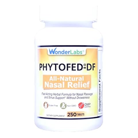 Wonder Laboratories Phytofed-DF All-Natural Nasal Relief and Decongestant, 250 Tablets Cover