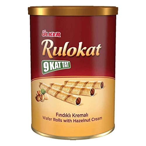 Ulker 9 Kat Tat Rulokat Wafer Rolls W Chocolate Cream 6 Oz 170 Gr 6 Pack Hazelnut Buy 