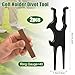 2PCS Golf Holder Divot Tool - 3-in-1 Magnetic Golf holder for Golf Cart, Divot Tool, Ball Marker, Beer Opener, Portable Golf Cart Accessories, Hands-Free for Golfing, Grilling, Fishing,Travel, Hunting