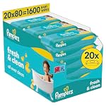 Pampers – Pampers Fresh Clean Feuchttücher, 1600 Baby Feuchttücher