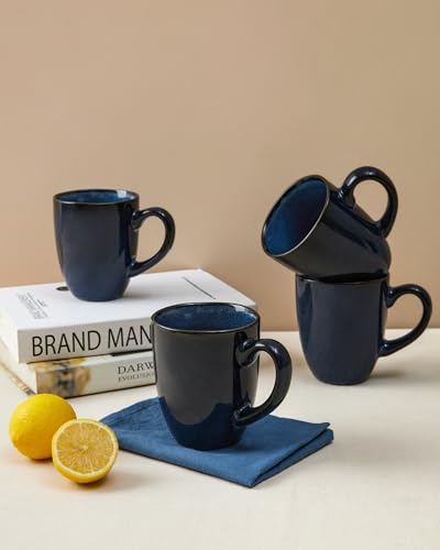 Image of Pokini Coffee Mug 15oz, Coffee Mugs Set of 4, Cups for Latte Tea Cappuccino