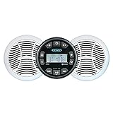 Jensen JMS3SPKG Marine AM/FM/USB Bluetooth Stereo System with (2) 6.5' Speakers