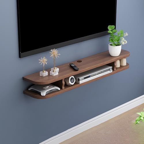 Console TV en bois compacte pour libérer de l'espace au sol et ranger vos box