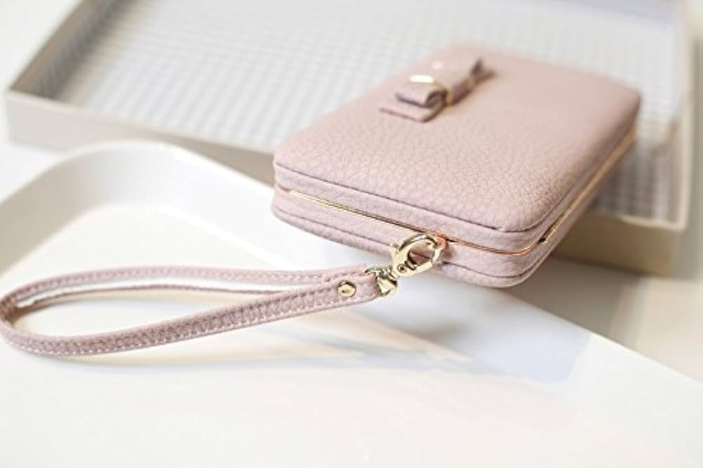 Moca Cute (Bow) Women's Wallet,Clutch,Long Purse,Hand Purse Phone Bag Case Checkbook Holder (Hot Pink) : Amazon.in: Electronics