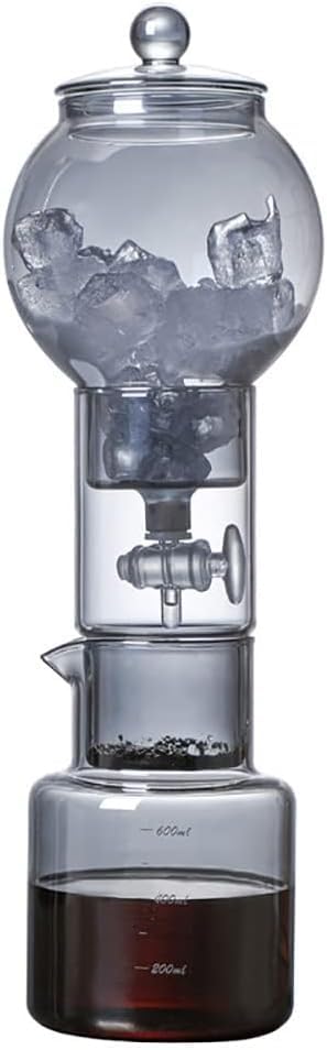 Cafetera fría con tasa de goteo ajustable para café helado y té