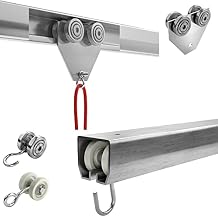 AKON Curtain Track Ceiling Trolley Track System| Steel Curtain Tracks | Hang Your Industrial Curtains Easily