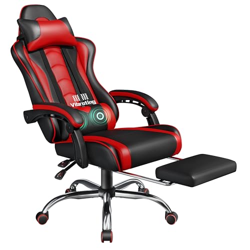 Yaheetech Sedia Gaming Ergonomica Massaggiante Reclinabile con...