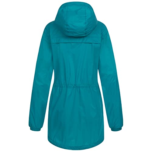 Chaqueta de entretiempo impermeable cortavientos con capucha mujer 2