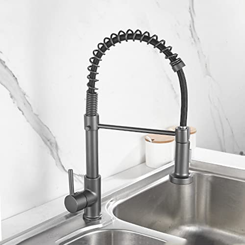 Robinet de cuisine commercial mitigeur gris orientable eau chaude - 5