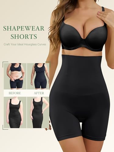 ATOG Tummy Control Shapewear Shorts High Waisted Body Shaper Seamless Shorts Butt Lifting Thigh Slimmer2
