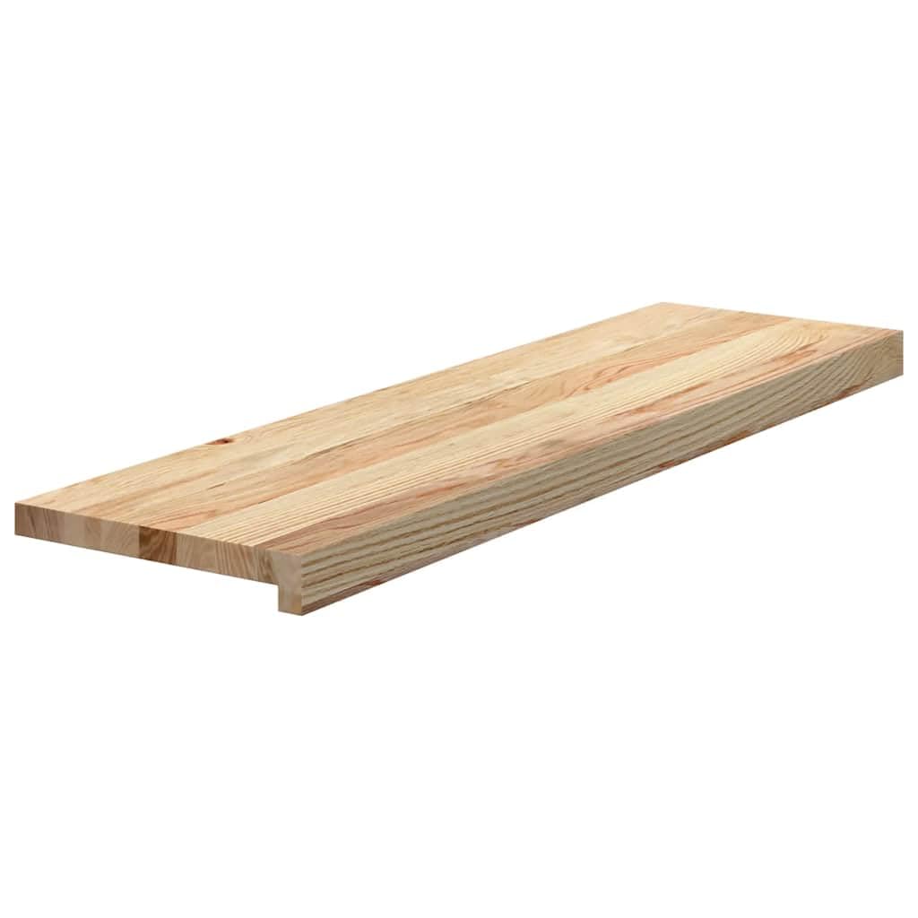 vidaXL Marches d'escalier 4 pcs Non traité 90x25x2cm Bois chêne Massif, Marche d'escalier pour escalier en Bois, Marche d'escalier en Bois, Planche de fenêtre