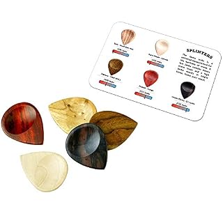 Médiators de Guitare en Bois – Splinters de Bison Boa – Pack Exotique Multi-tons 5 - Les Beatles, Paul McCartney, John Lennon, RIngo Starr, George Harrison Médiators de Guitare en Bois – Splinters de Bison Boa - Pack Exotique Multi-tons 5 – Image 3