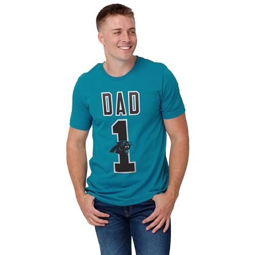 Image of FOCO NFL Mens NFL Team Logo Tee Shirt #1 Dad T-Shirt