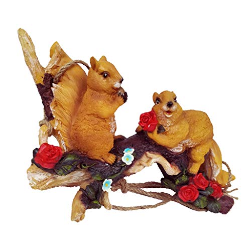 Preisvergleich Produktbild F Fityle Eichhörnchen Figur Statue Dekofigur Gartenfigur Gartendekoration