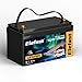 170AH 12V Lithium Battery Built-in 100A BMS and Low Temperature Protection,170AH Lifepo4 Battery with Group 31,Up to 8000+ Deep Cycle,Perfect for RV,Trolling motor,Camping,Solar