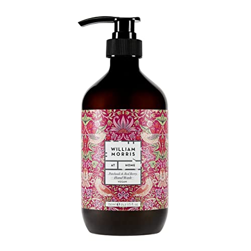 William Morris At Home Hand Wash 500ml, Fragranced with Patchouli Essential Oil, Style to the Bathroom and Kitchen