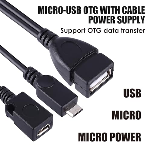 Joynine Adaptador USB a Micro USB, Cable OTG Compatible con Dispositivos Streaming y Multimedia, Adaptador OTG, OTG Multifuncional para Teléfonos Móviles,Cable OTG Fire TV Stick - imagen 3
