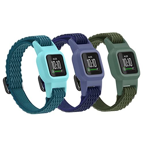 Cinturino Silicone Ricambio Per Garmin Vivofit Jr. 3 | Morbido, Resistente E Impermeabile | Colore Nero | AWUK-365