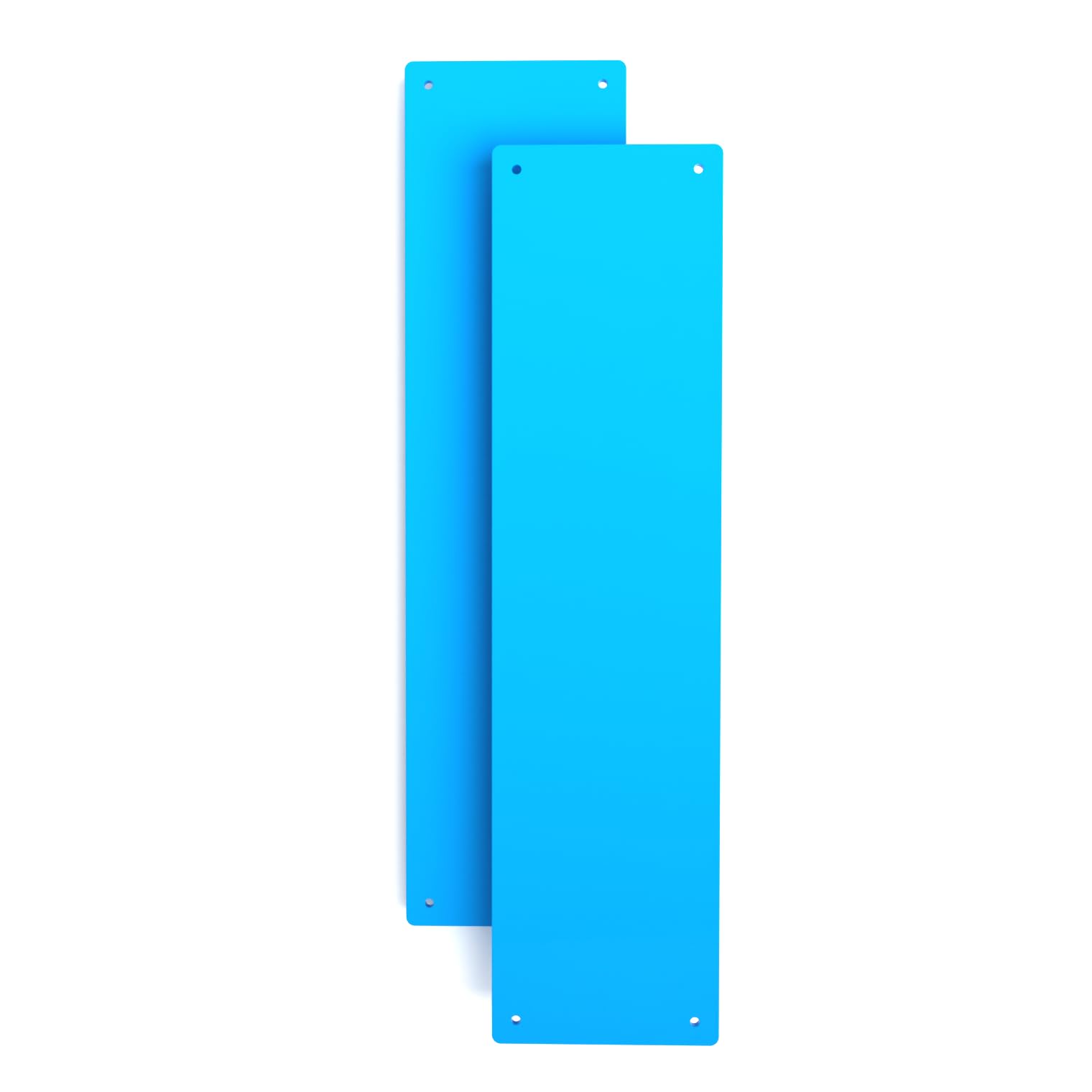 Door Finger Plate with Screws (2, Light Blue) — image 1