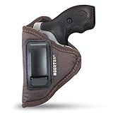 Brown IWB Revolver Holster by Houston - ECO Leather Concealed Carry Soft Material | Suede Interior f