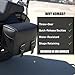 Nomad Leather Motorcycle Saddlebags Large Quick-Easy Universal Fit Throw Over Saddle Bags Cruiser Biker Side Bags (Black)