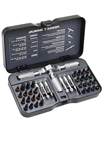 磁気ラチェットドライバーセット 40in1 磁力交換 差替式 多機能 DIY工具キット コンパクト 携帯便利 自転車・家具・PC修理に最適な