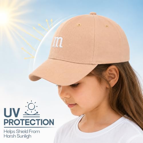 Image of VRITRAZ Unisex Kids Designer Printed Baseball Cap, Lightweight Breathable Adjustable Sports Hat for Outdoor Play, Travel and Casual Wear | Curved Sun-Shade Brim for Boys and Girls (4-12 Years)