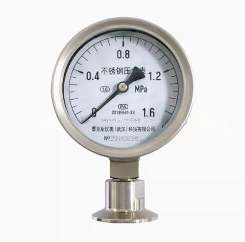 1pc New YTP100BF 0.1MPa(1kg) Diaphragm Pressure Gauge M20*1.5mm