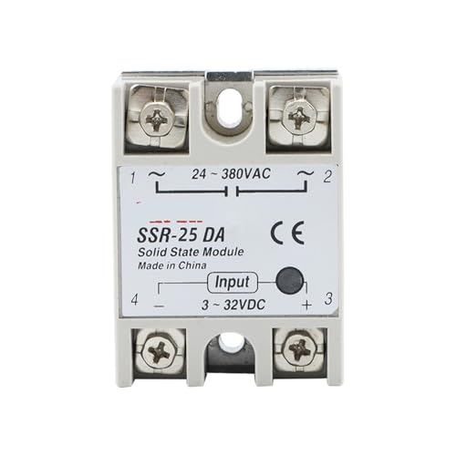 Relais à semi-conducteurs SSR-25DA AC monophasé scellé contrôlé par DC 25A