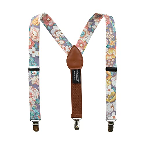 Image of Spring Notion Boys' 4-Piece Floral Suspenders Outfit