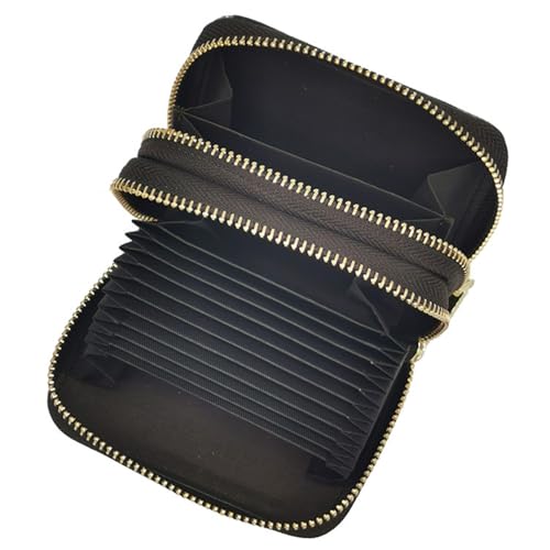 Leopard Print Wallet for Women Multi Slot Dual Zip Accordion Card Holder ID Document Organizer Anti-Loss Design Slim Lightweight Travel Everyday Use2