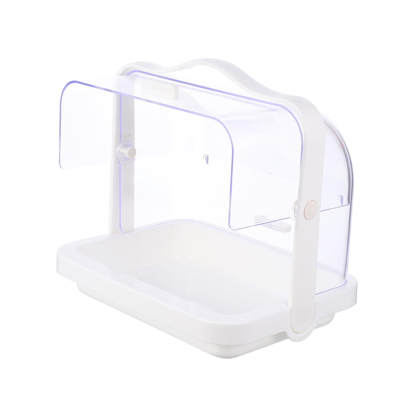 OFFSCH 1Pc Cake Tasting Cover Stand Portable Hand Held Dessert Display Box Food Grade Container for Special Events and Parties Dust with Lightweight Design