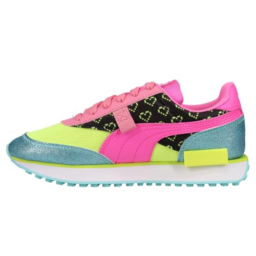 PUMA Kids Girls Future Rider Vrqt Lace Up Sneakers Shoes Casual - Blue, Pink - Size 7 M3